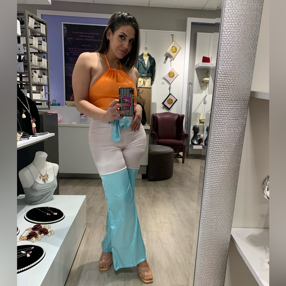 Pastel Colorblock Jumpsuit - Picture 3 of 5